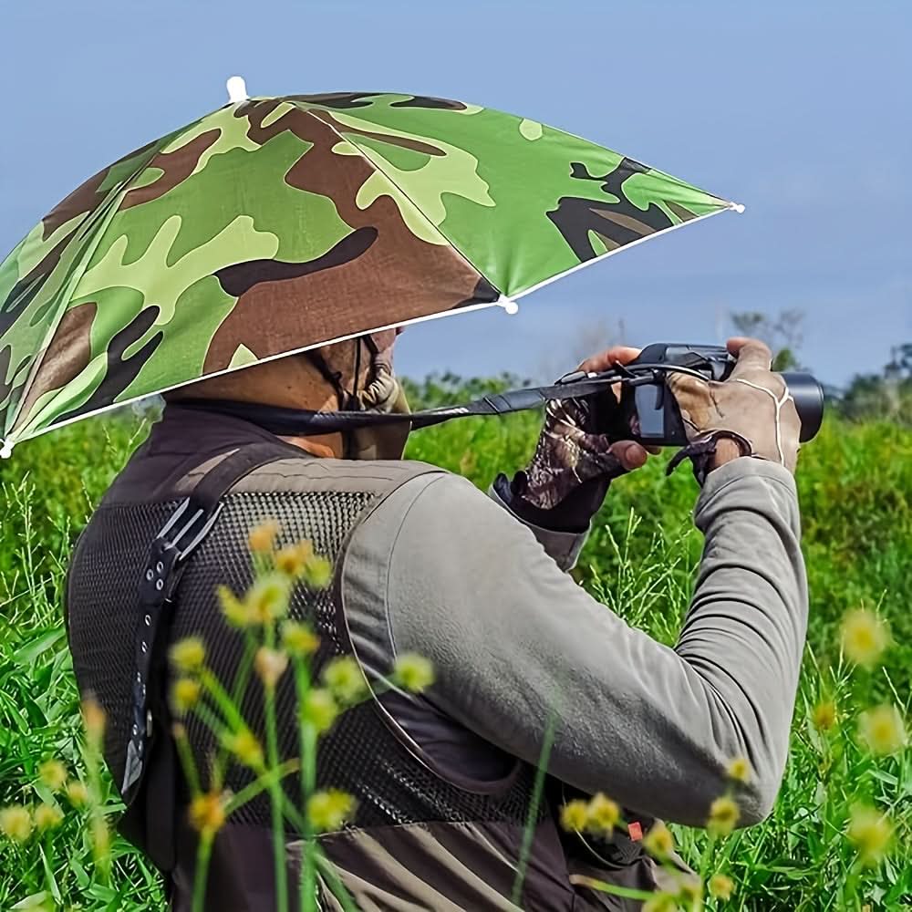 Hands-Free Sun Protection Umbrella Hat – Lightweight Outdoor Design