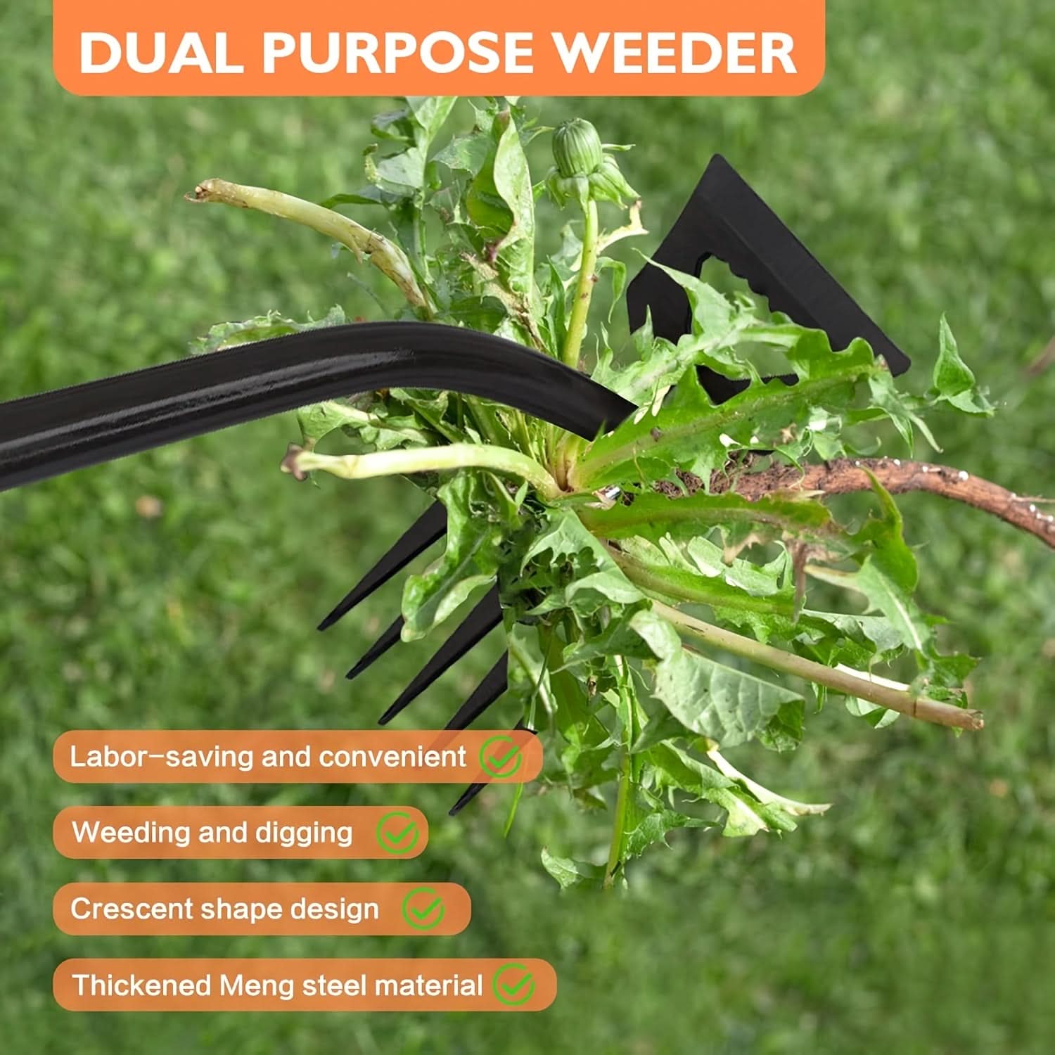 Durable Garden Weeding Tool for Quick Cleanup