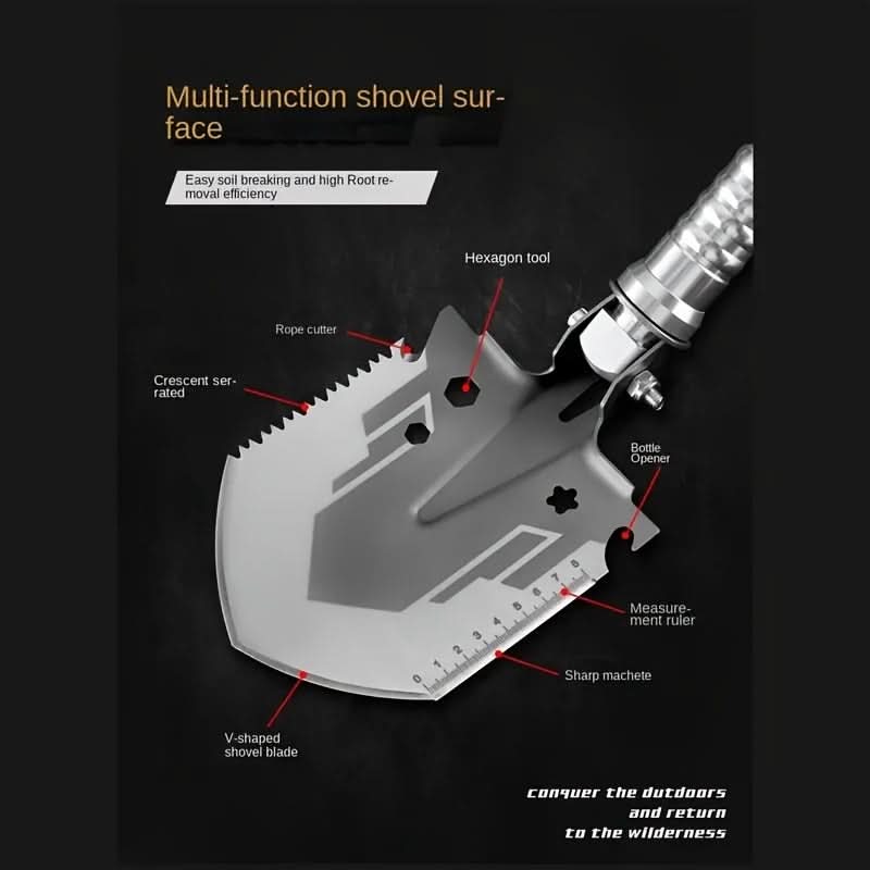 Folding Compact Shovel for Outdoor and Emergency Situations