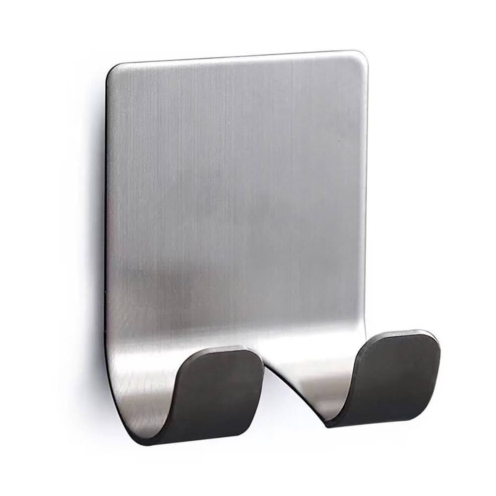 Punch-Free Razor Organizer in Space Aluminum for Tidy Bathroom Storage