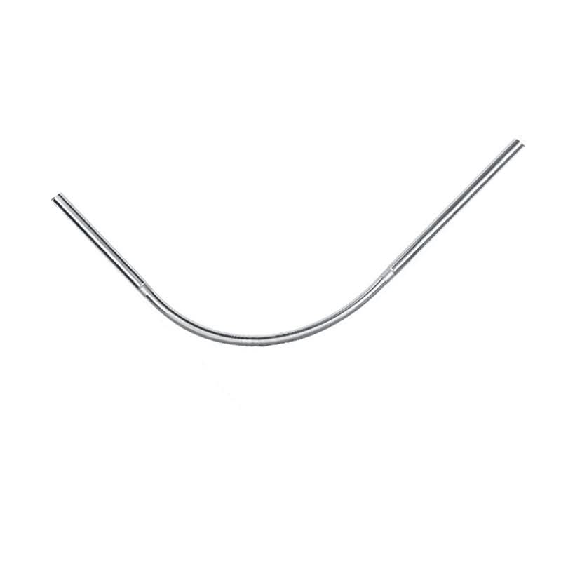 Extendable L-Shaped Shower Curtain Rod with Punch-Free Stainless Steel Installation for Contemporary Bathrooms