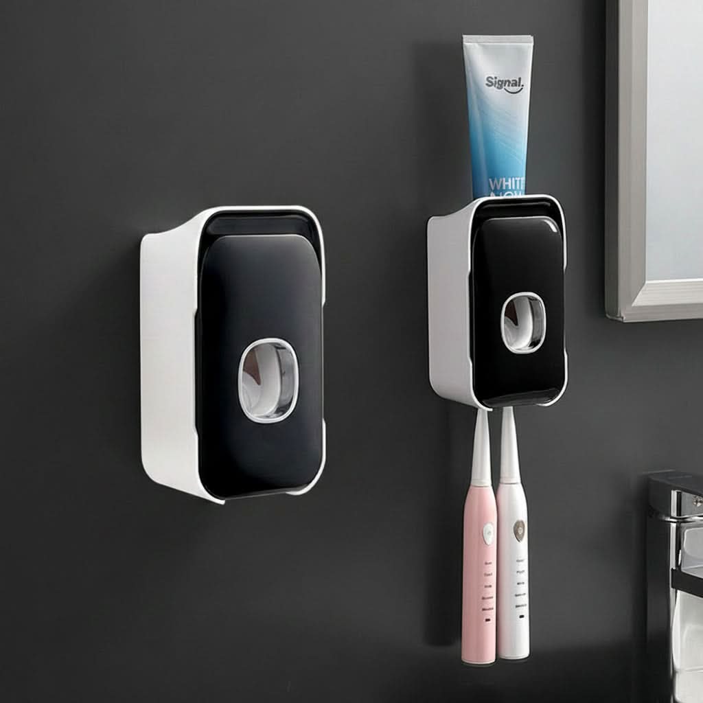 Manual Toothpaste Dispenser for a Tidy Bathroom Setup