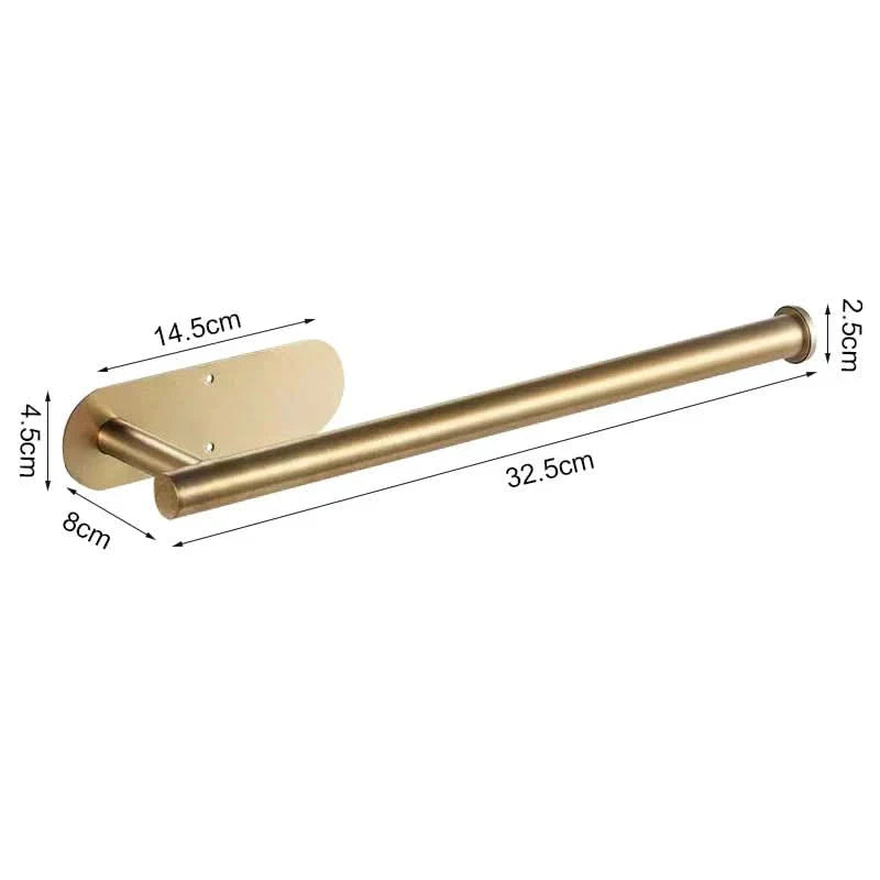 Stainless Steel Wall-Mounted Paper Towel Holder for Kitchen and Bath