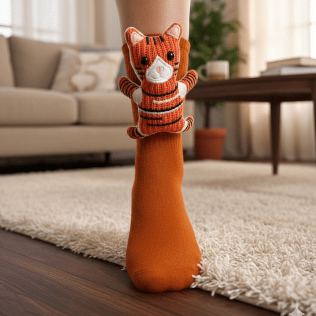 Snuggly Home Slippers with Charming 3D Animal Accents