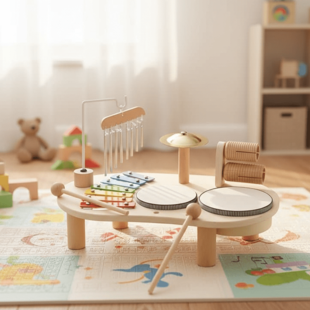 Enchanting Wooden Music Toy Collection for Young Explorers