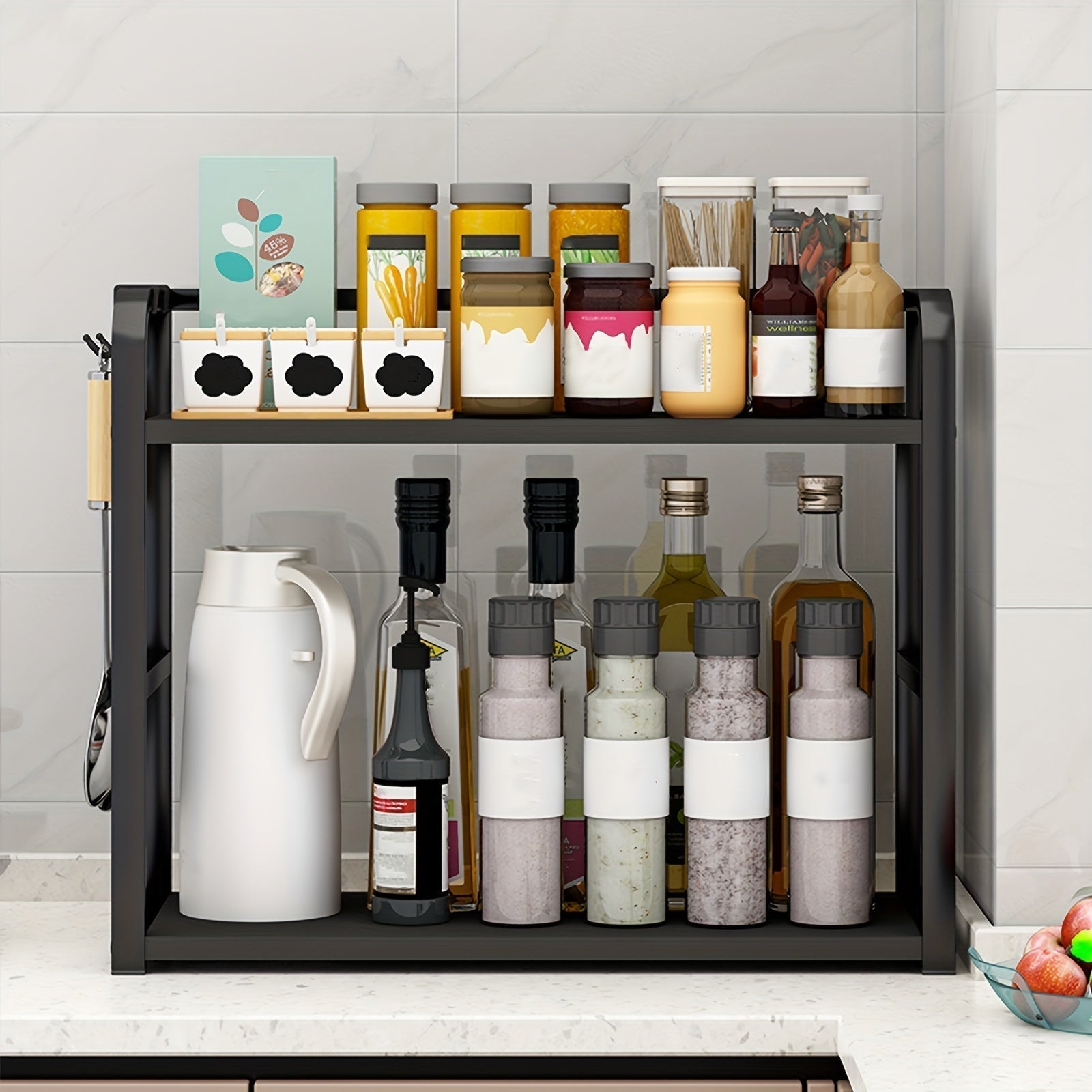 Elegant Stainless Steel Spice Organizer for Your Kitchen