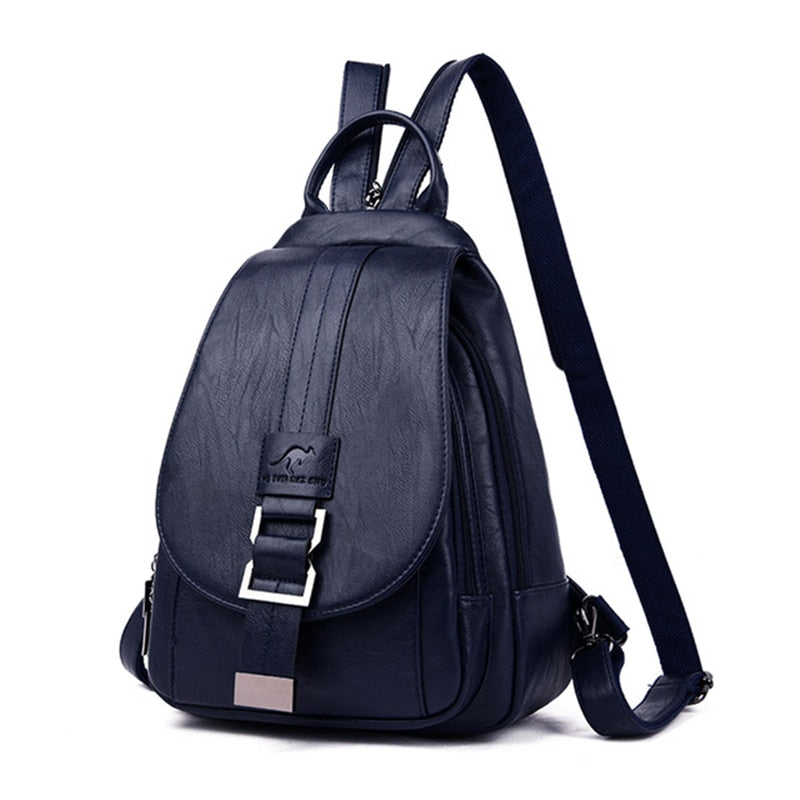 Secure & Stylish Leather Backpack for Everyday Adventures