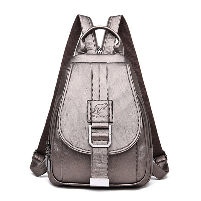Secure & Stylish Leather Backpack for Everyday Adventures