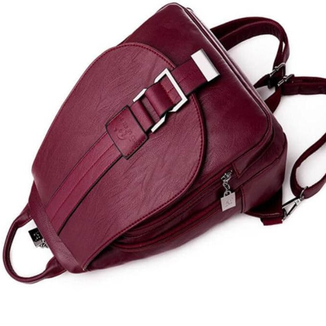 Secure & Stylish Leather Backpack for Everyday Adventures