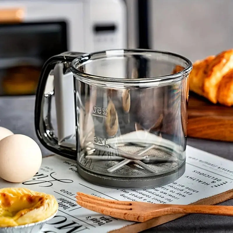 250 ml Baking Sieve – Crank Handle Flour Sifter