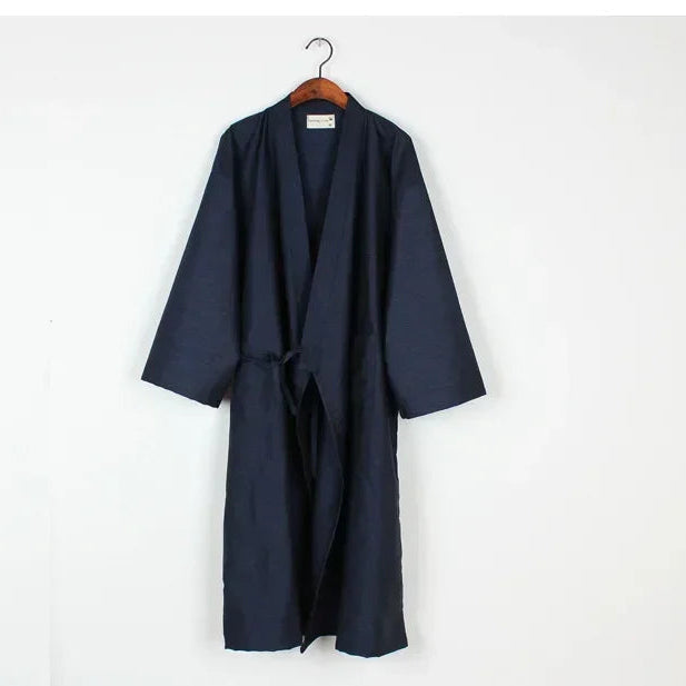 Men's Cotton Lounge Robe – Cozy and Breathable Nightwear
