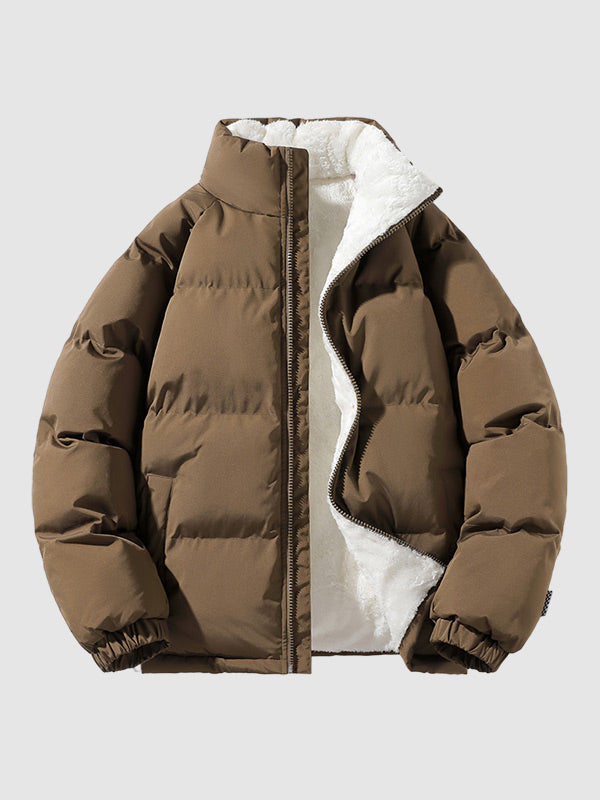 Men's Insulated Winter Jacket with Fleece Lining