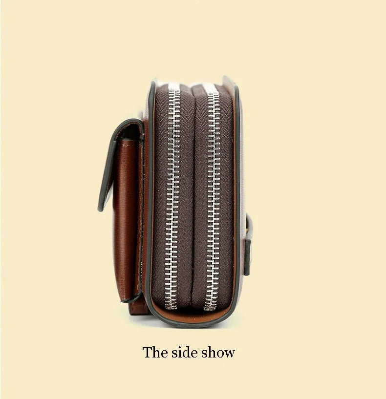 Elegant Leather Organizer Wallet for Modern Men