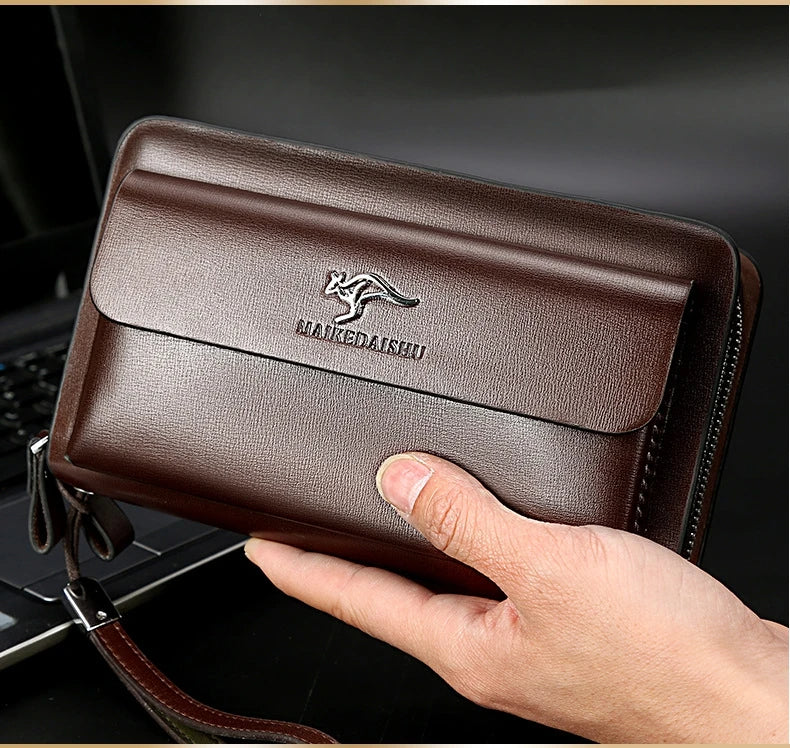 Elegant Leather Organizer Wallet for Modern Men