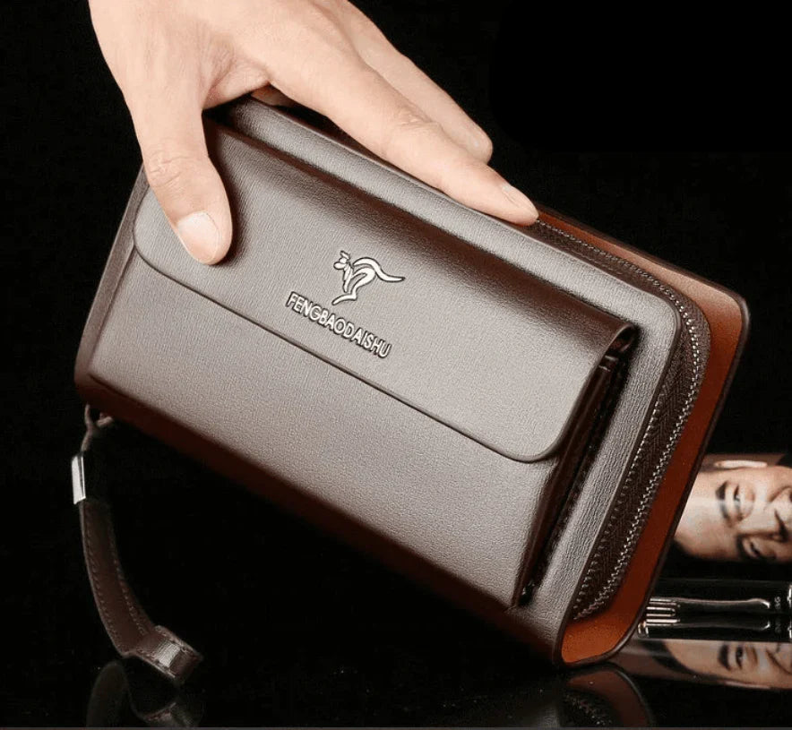 Elegant Leather Organizer Wallet for Modern Men