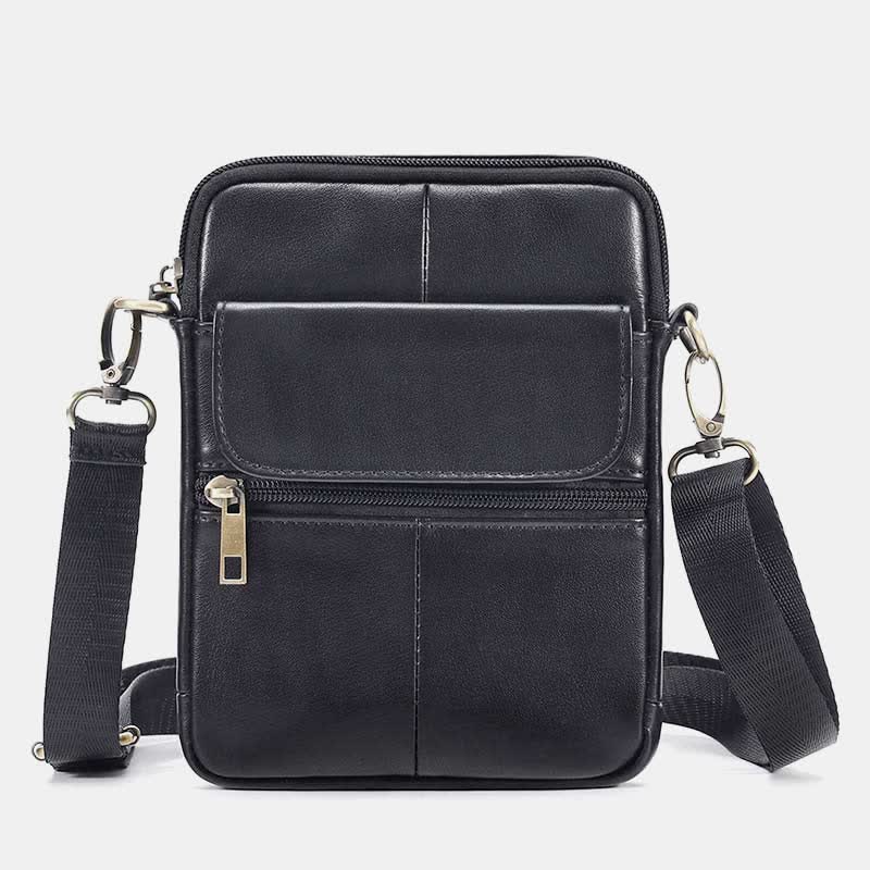 Compact Crossbody Bag for Men in Premium Leather