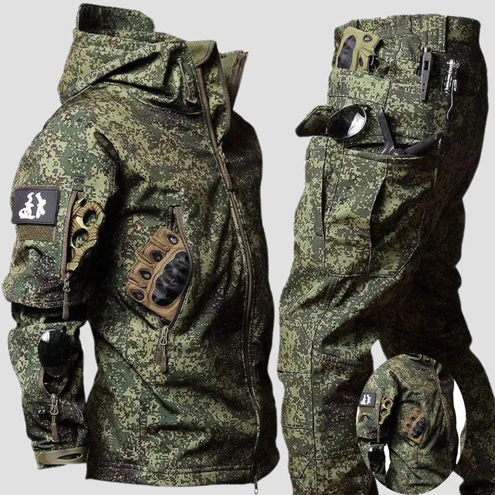 Men's Versatile Outdoor Survival Jacket and Pants Set