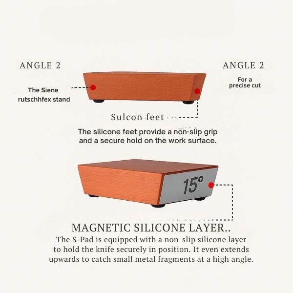 Knife Sharpener | Rolling Design for Quick and Accurate Sharpening