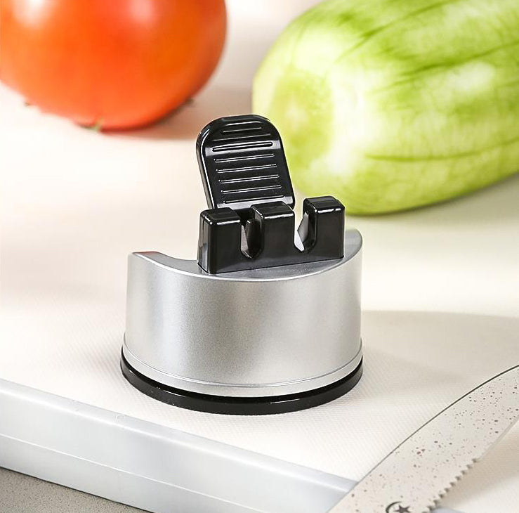 Knife Sharpener with Suction Base – Two-Stage Precision Sharpening