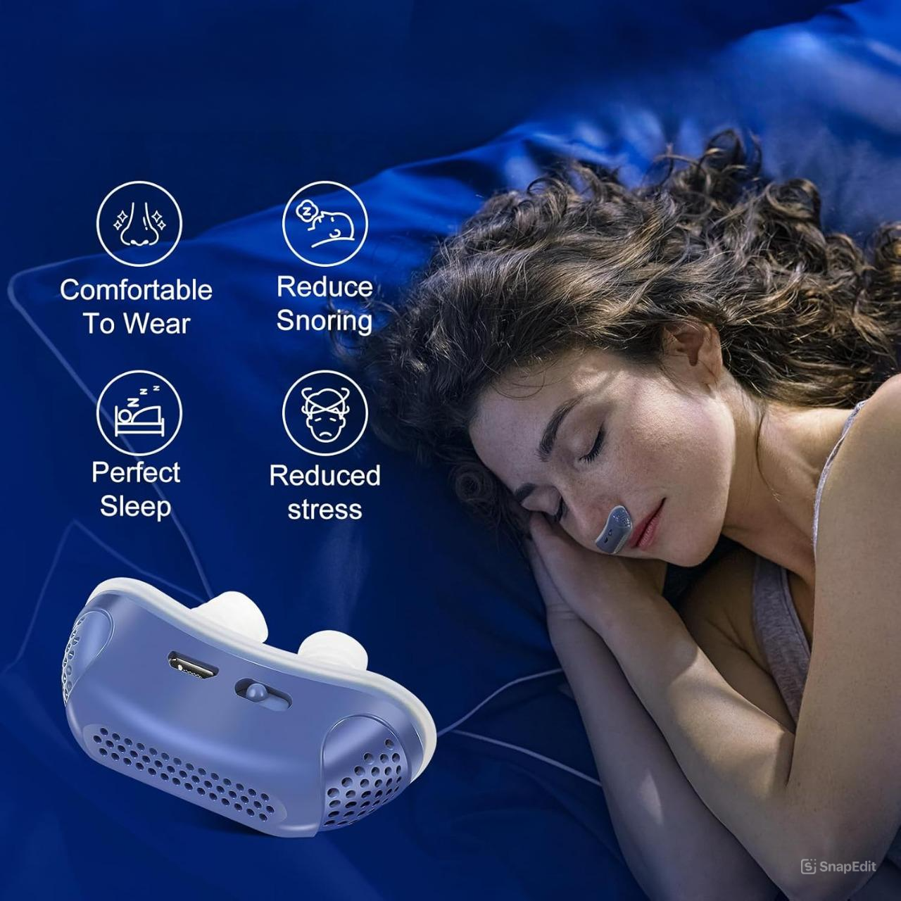 Silent Mini CPAP Machine for Sleep Apnea Relief