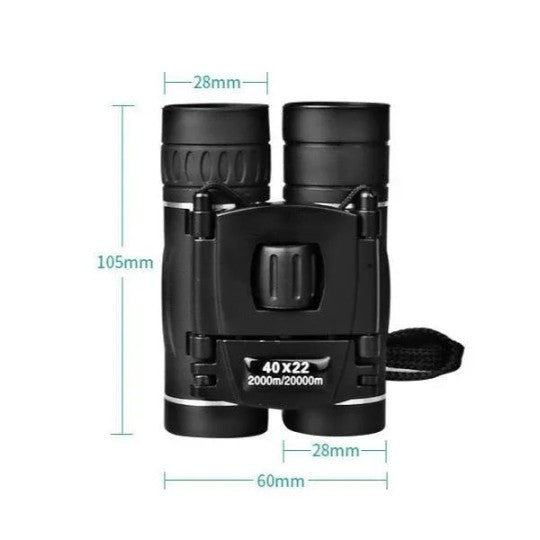 Compact High-Power 40x22 Outdoor Binoculars for Adventure