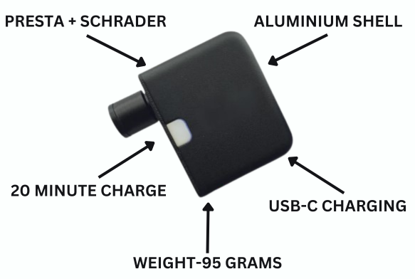 Compact Rechargeable Bike Inflator for Effortless Cycling