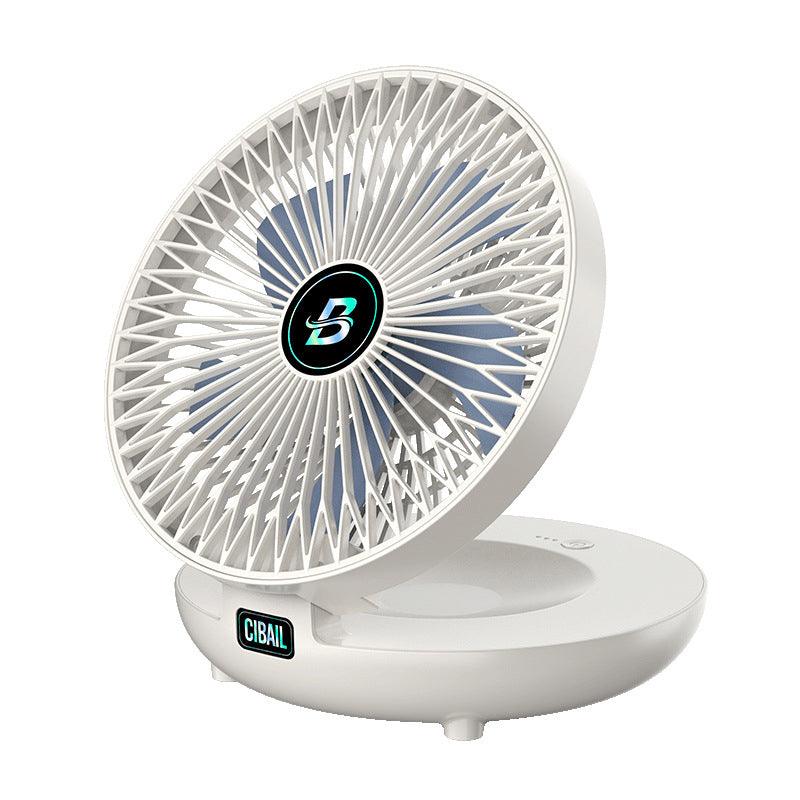 Compact Rechargeable Folding Fan with Adjustable Speed