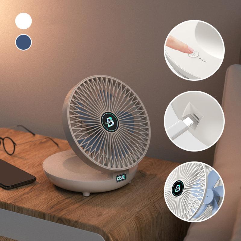 Compact Rechargeable Folding Fan with Adjustable Speed