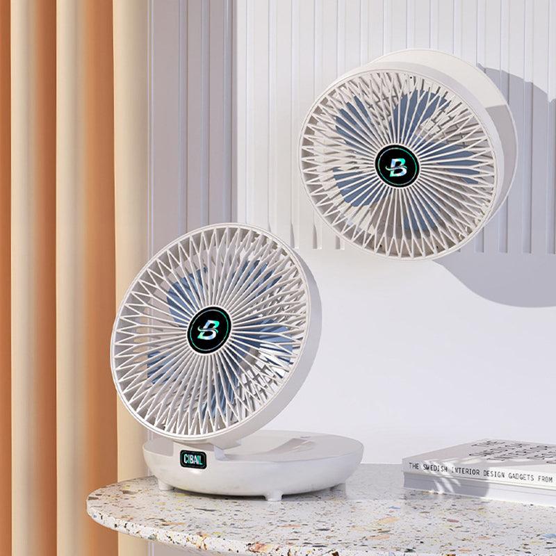 Compact Rechargeable Folding Fan with Adjustable Speed