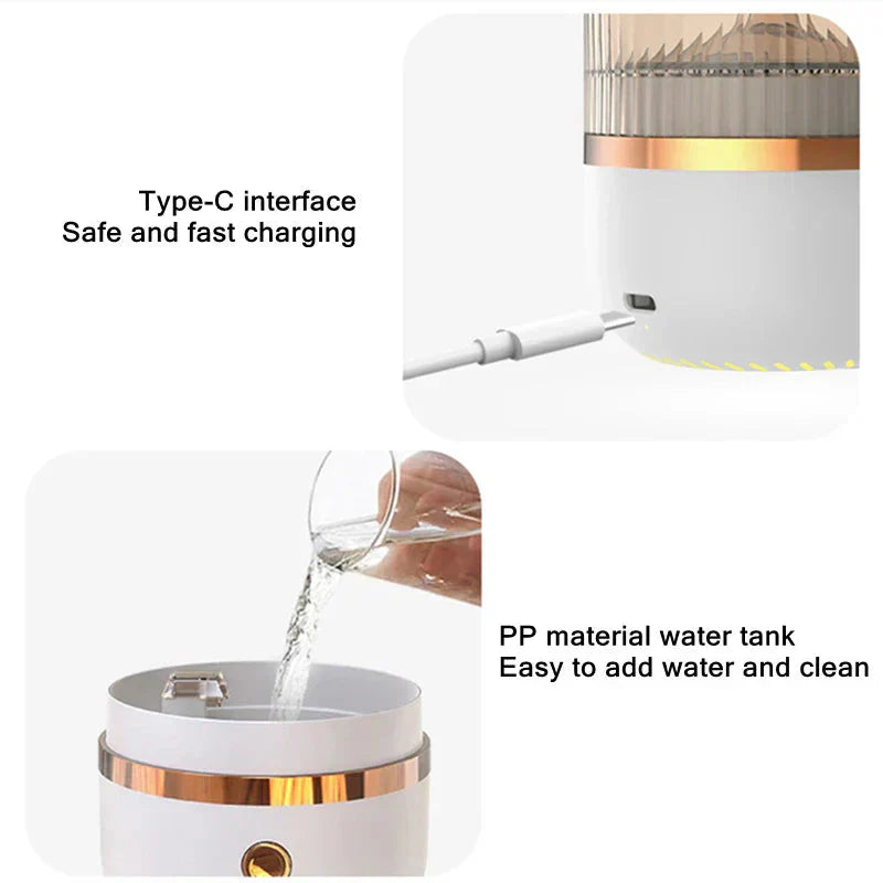 Himalayan Crystal Salt Lamp with LED Light and Diffuser Function