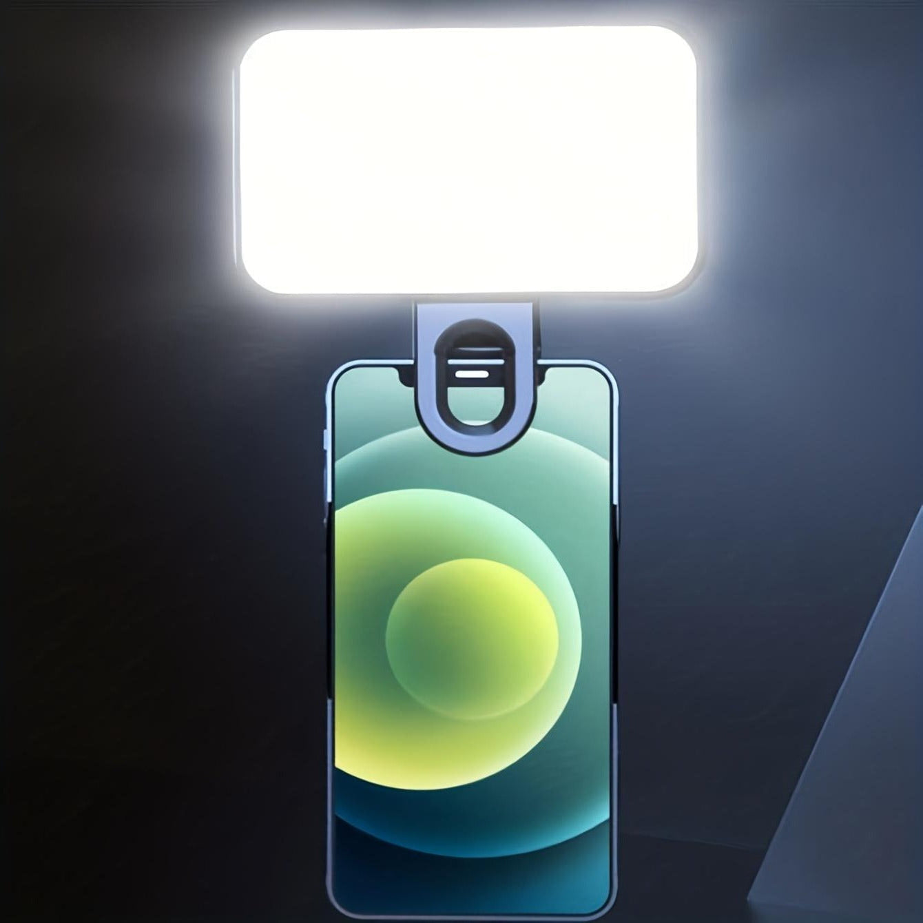 Compact Rechargeable Clip-On Light for Perfect Selfies