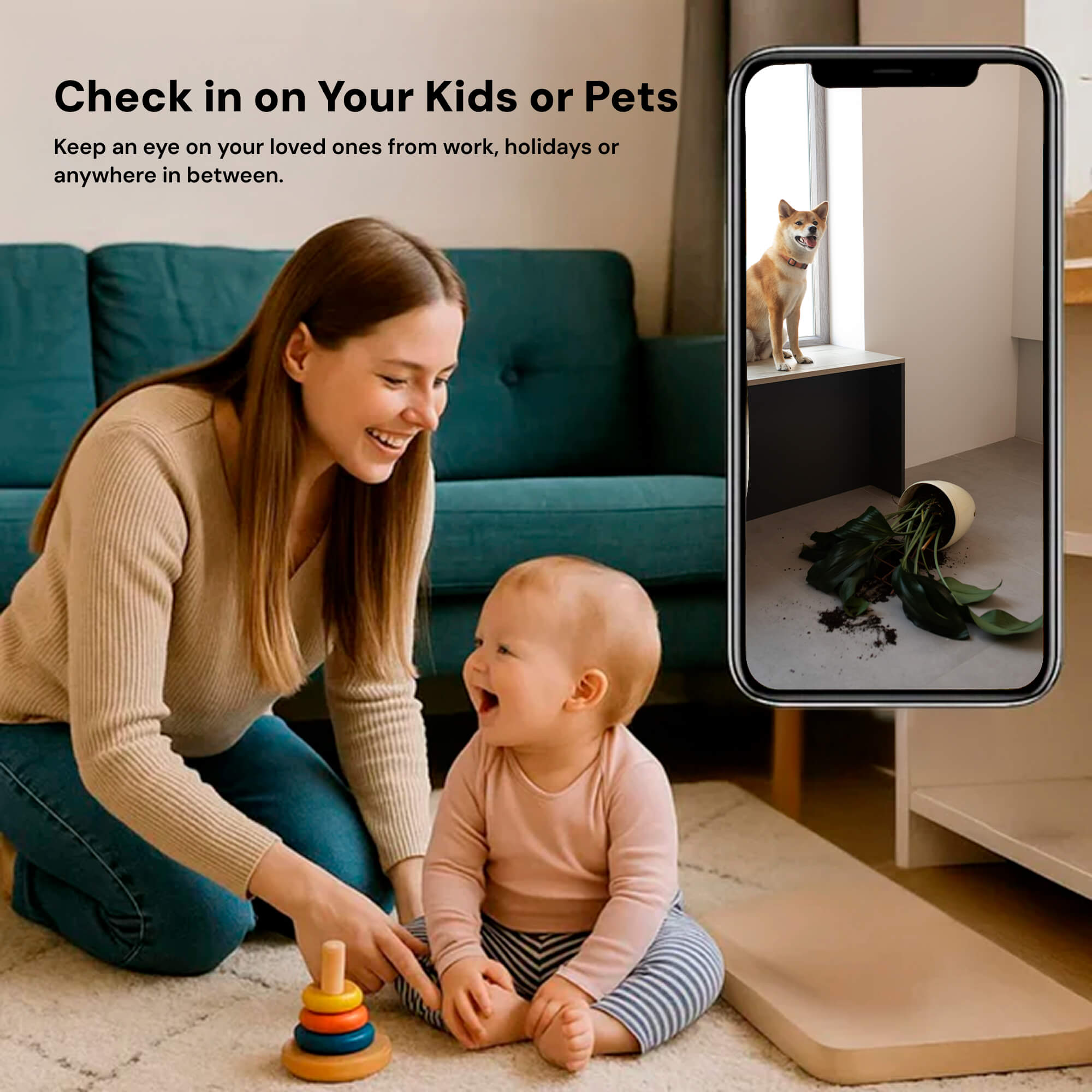 Discreet Home Monitoring Camera with Audio Connectivity