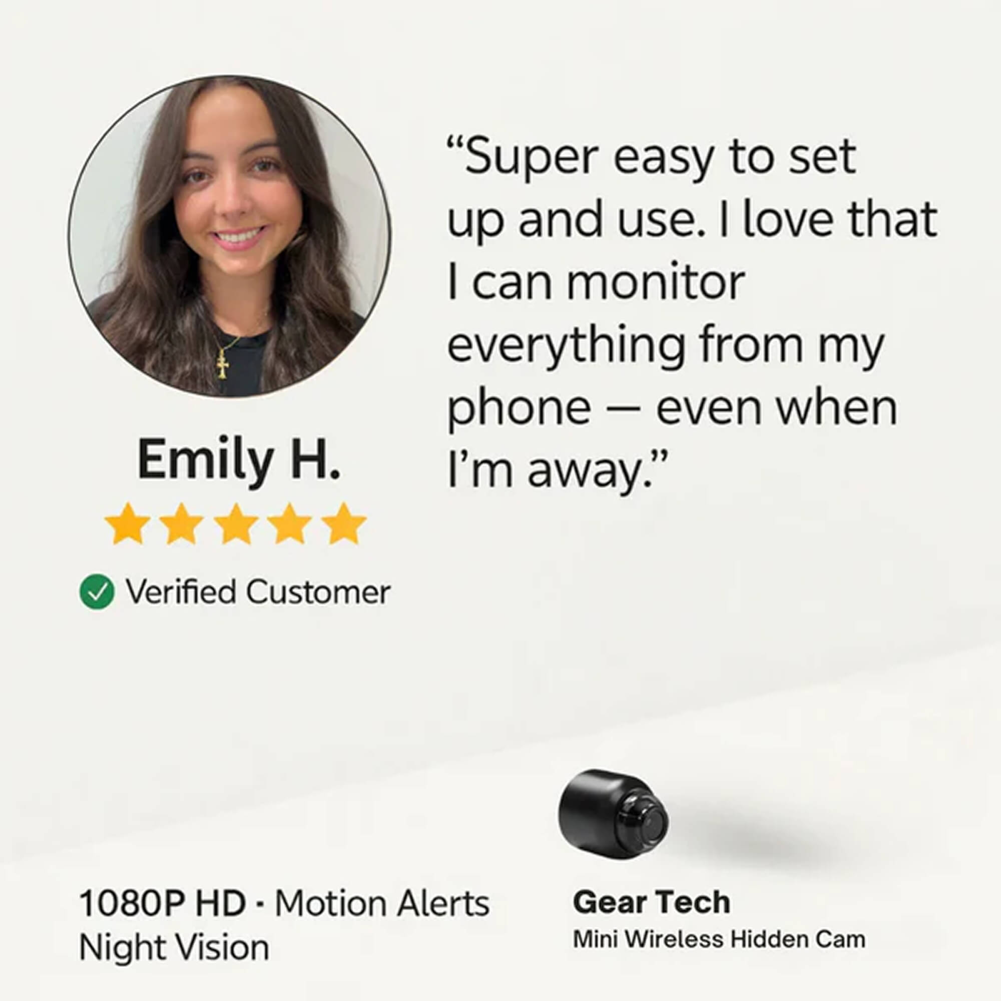 Discreet Home Monitoring Camera with Audio Connectivity
