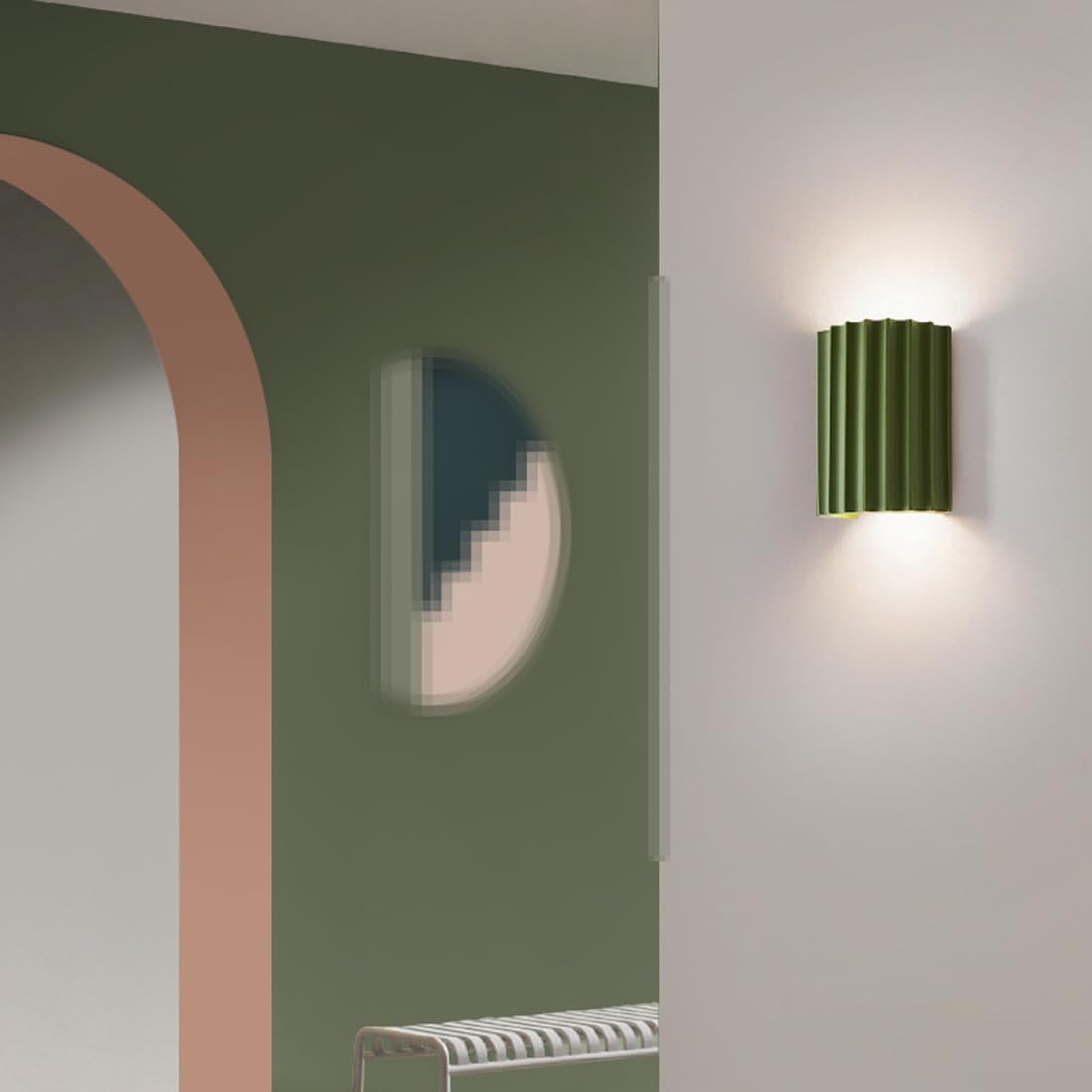 Elegant Dual-Glow LED Wall Fixture for Serene Spaces