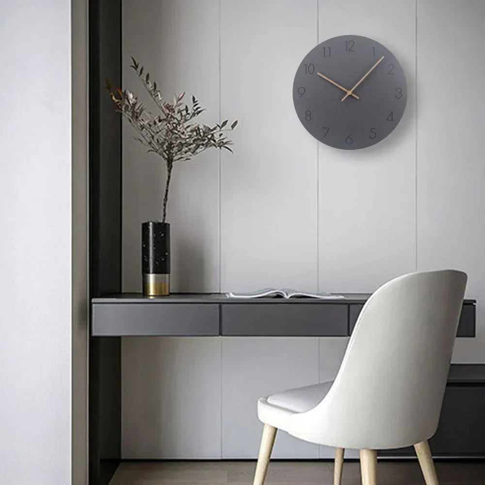 Sleek Modern Wall Clock – Whisper-Quiet Quartz Precision