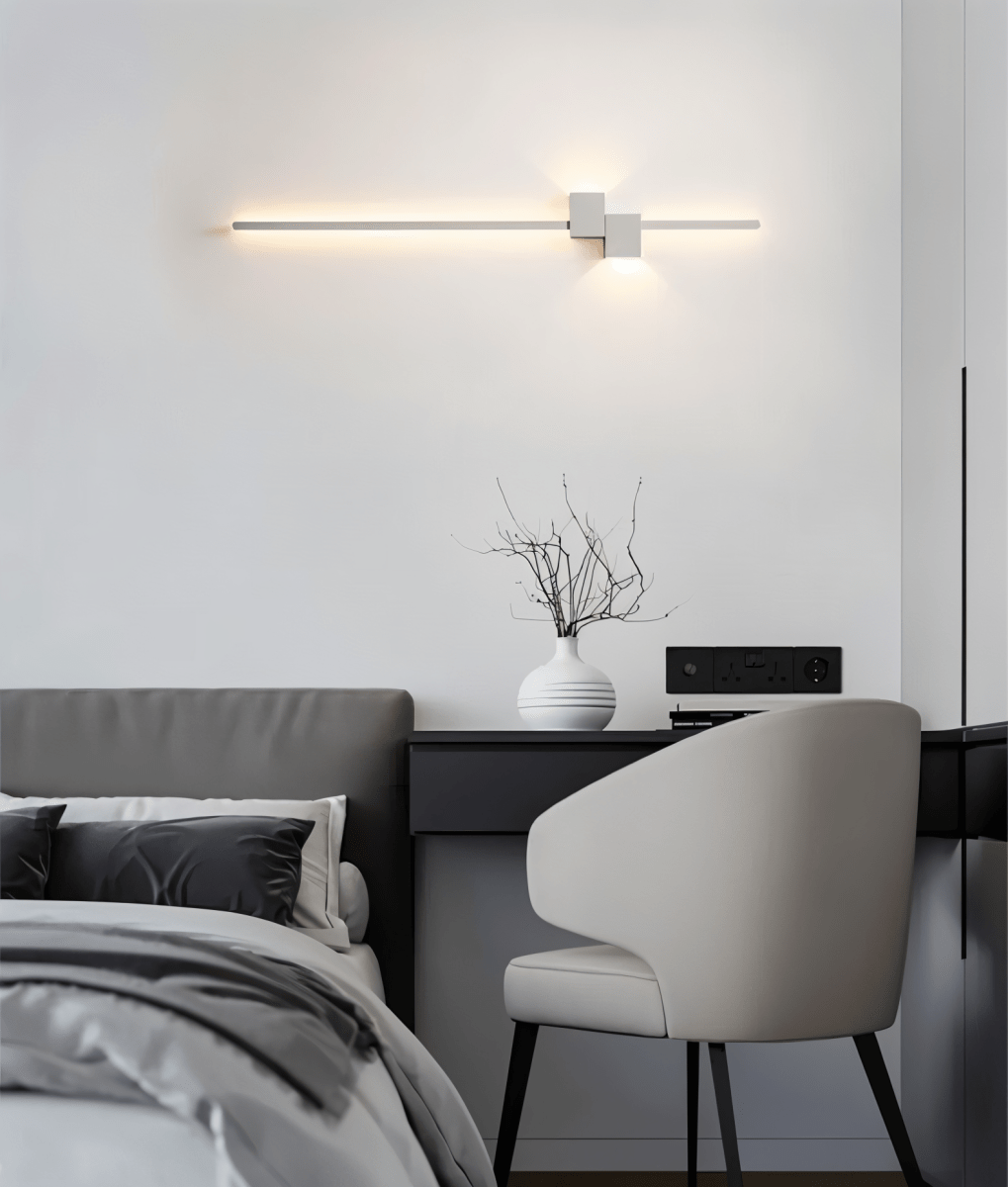 SleekGlow - Elegant LED Wall Fixture for Indirect Light