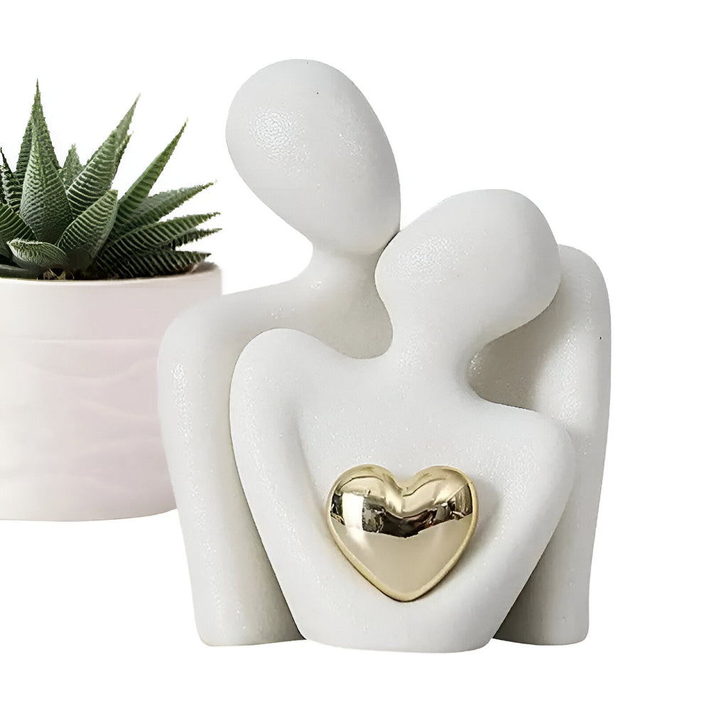 Minimalist Couple Figurine | Symbol of Togetherness | Smooth Finish
