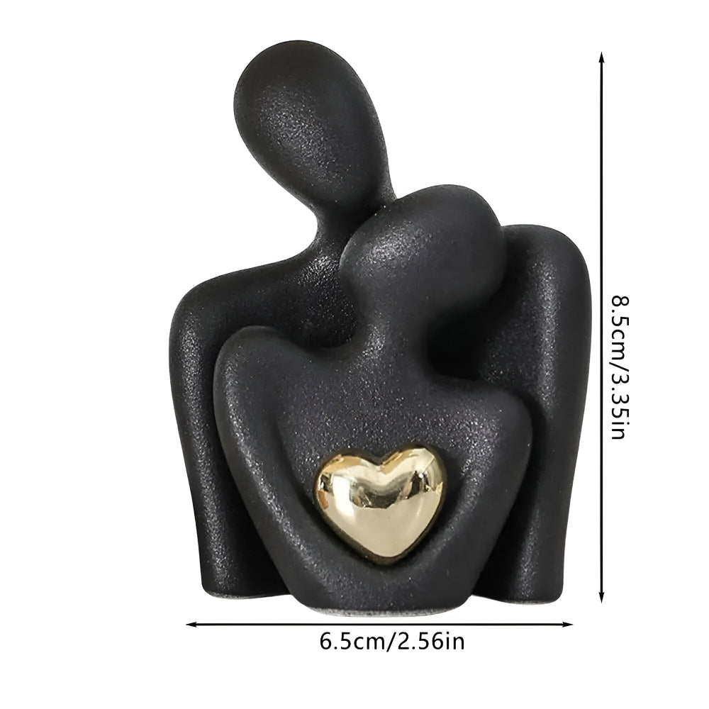 Minimalist Couple Figurine | Symbol of Togetherness | Smooth Finish