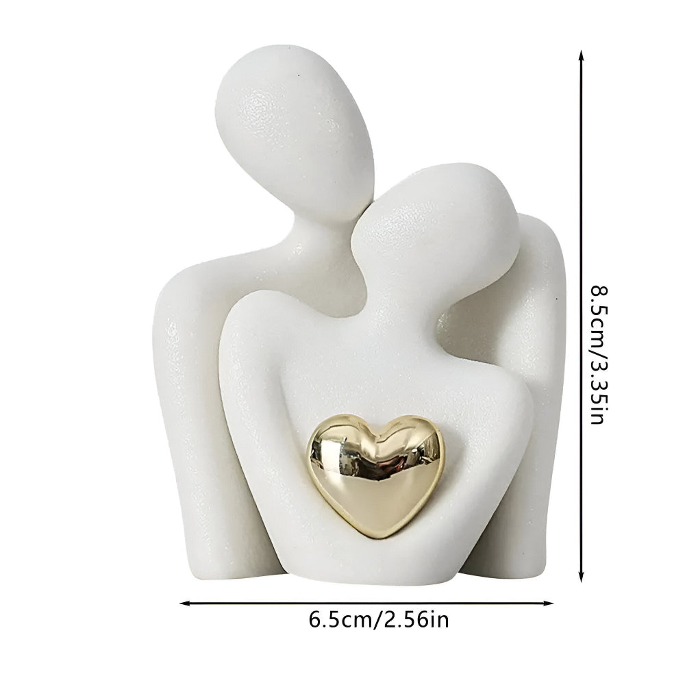Minimalist Couple Figurine | Symbol of Togetherness | Smooth Finish