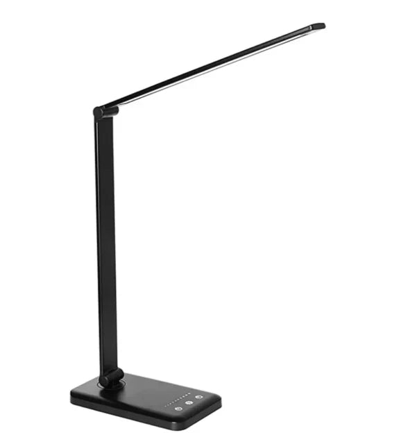 Sleek Adjustable LED Desk Light with USB Charging for Home & Office