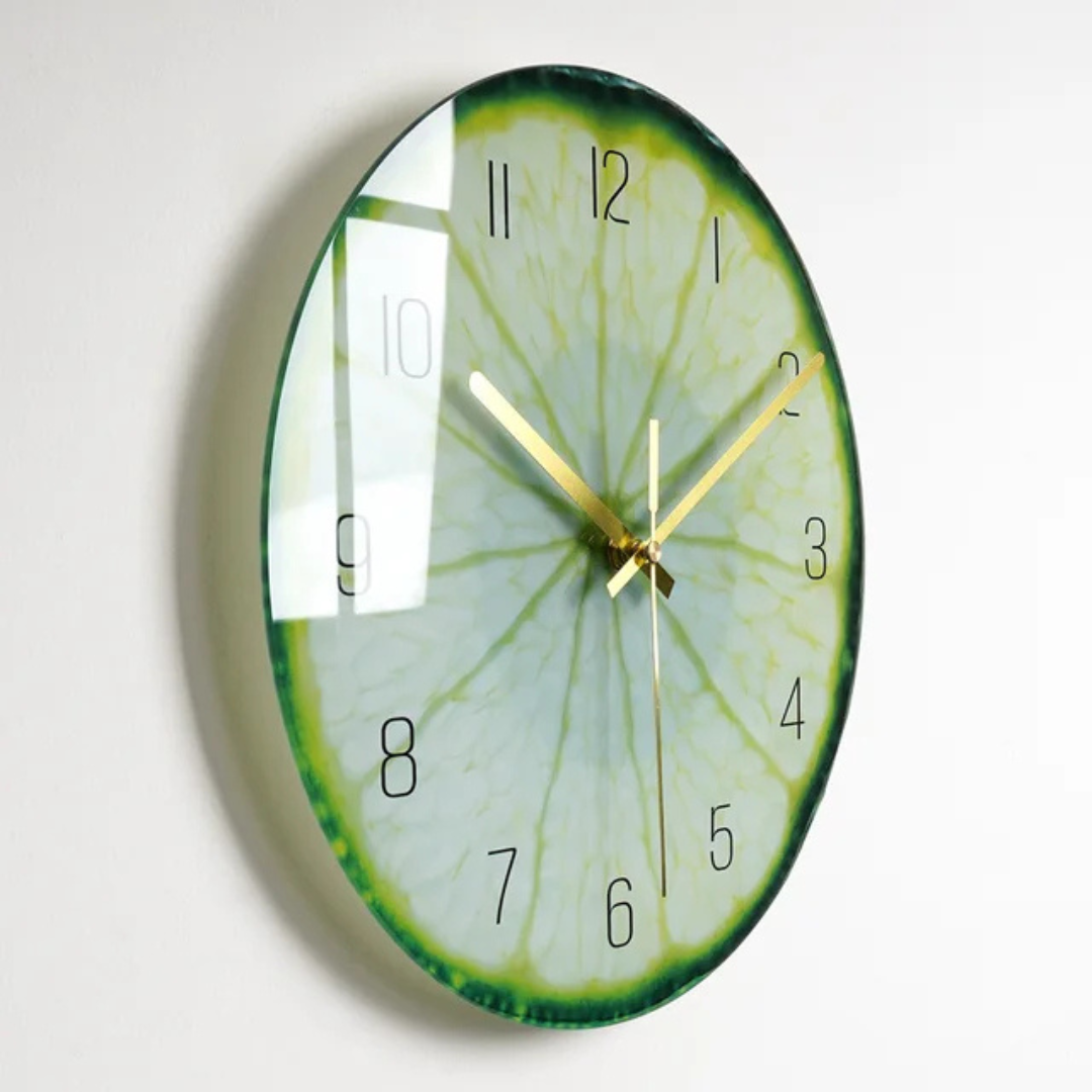 Sleek Oversized Glass Clock for Stylish Home Decor