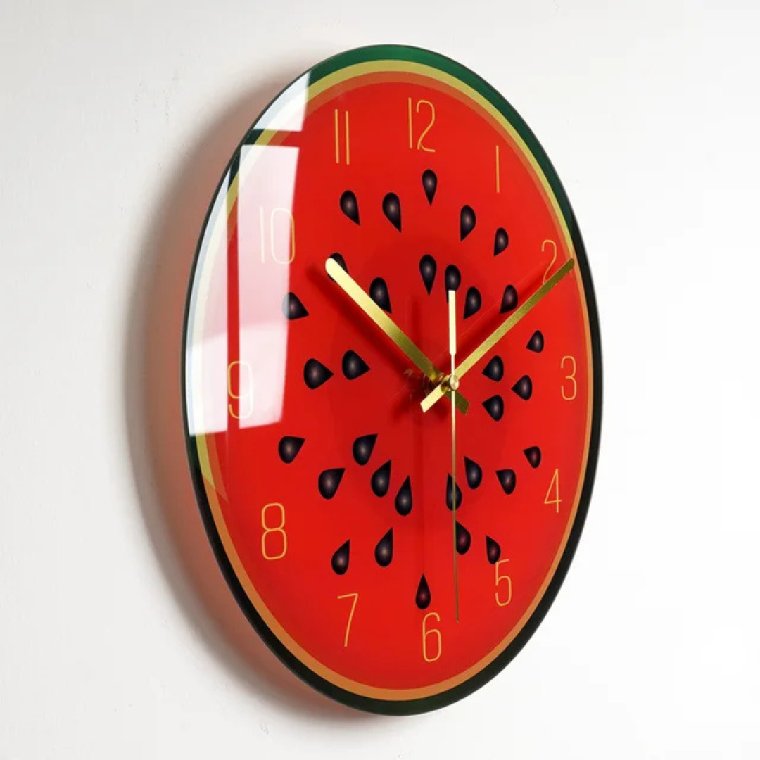 Sleek Oversized Glass Clock for Stylish Home Decor