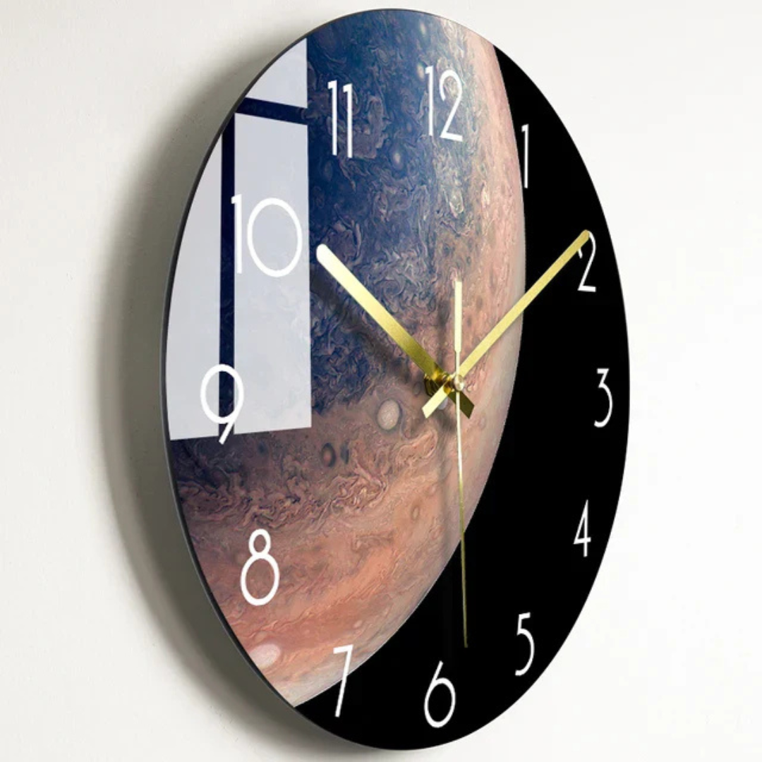 Sleek Oversized Glass Clock for Stylish Home Decor