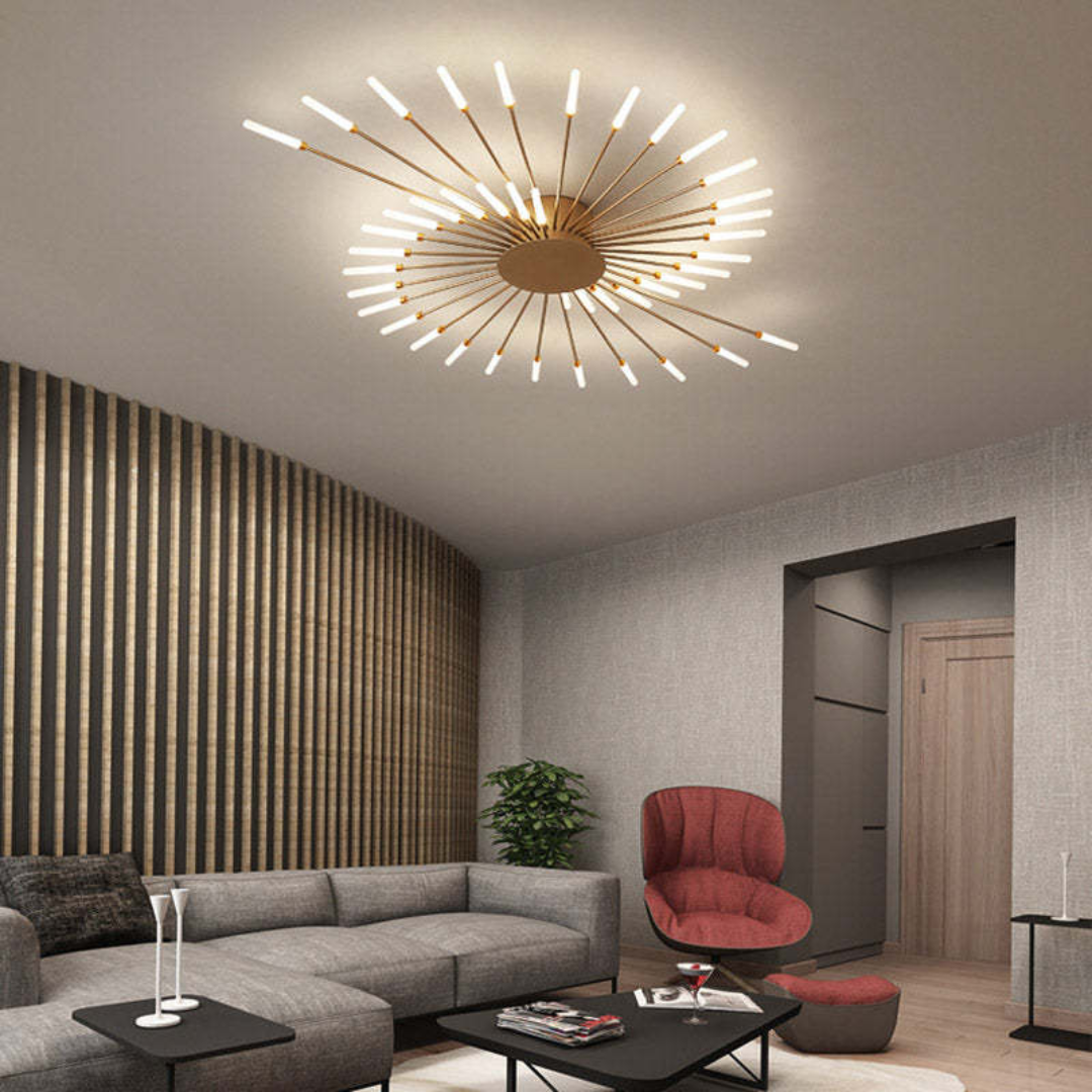 Elegant LED Ceiling Fixture for Spacious Living Areas