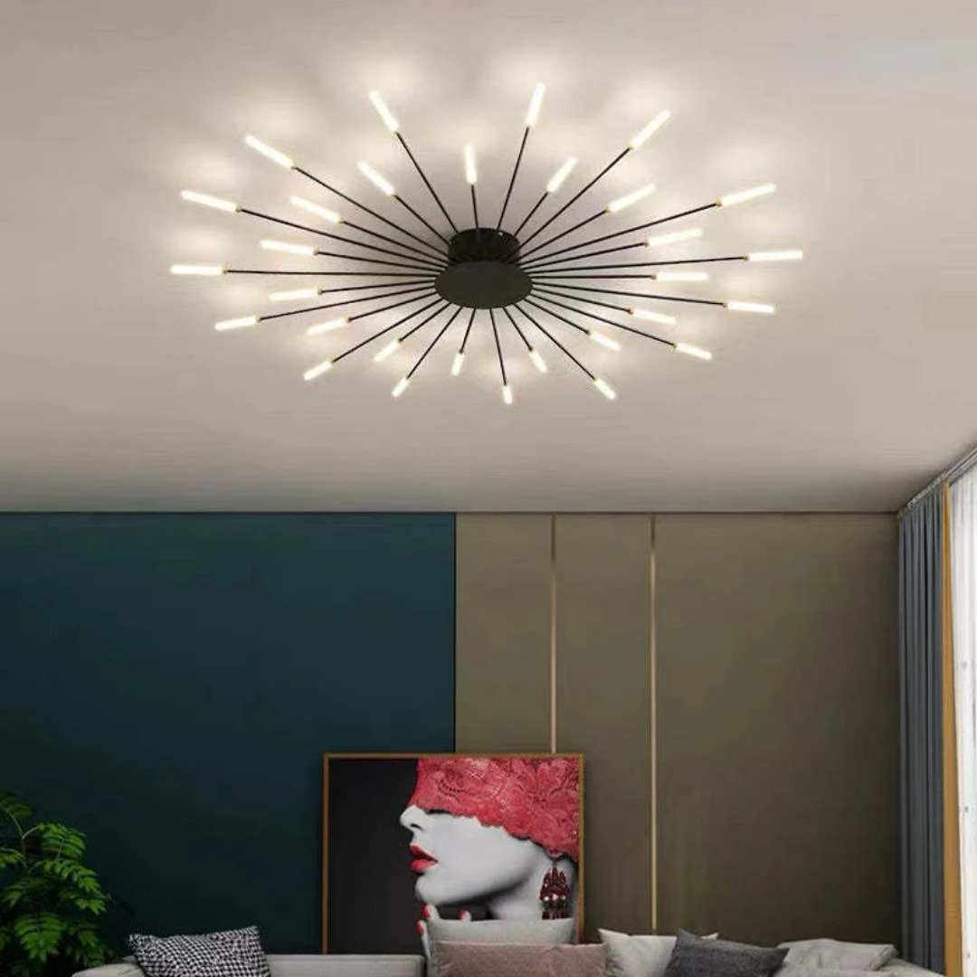 Elegant LED Ceiling Fixture for Spacious Living Areas