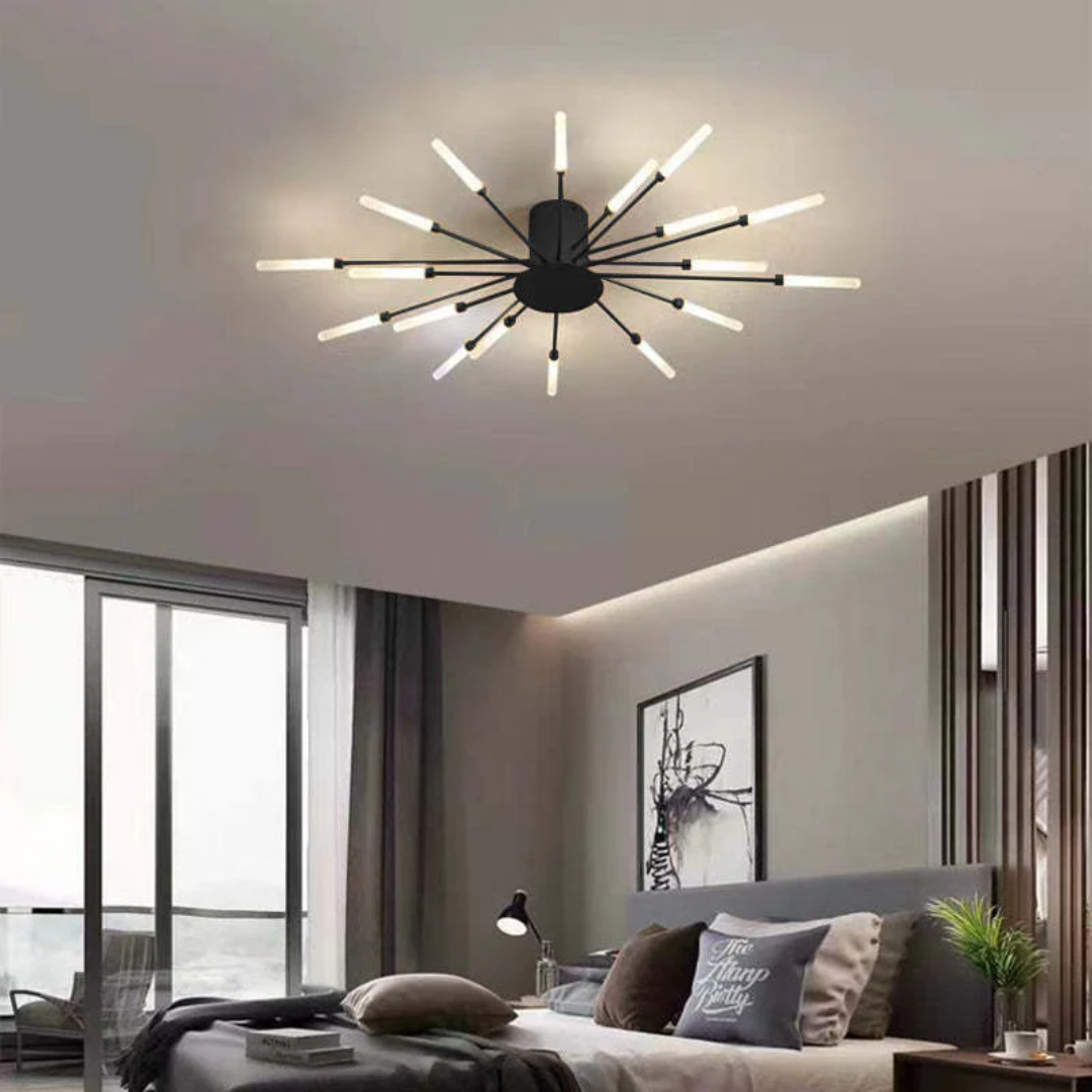 Elegant LED Ceiling Fixture for Spacious Living Areas