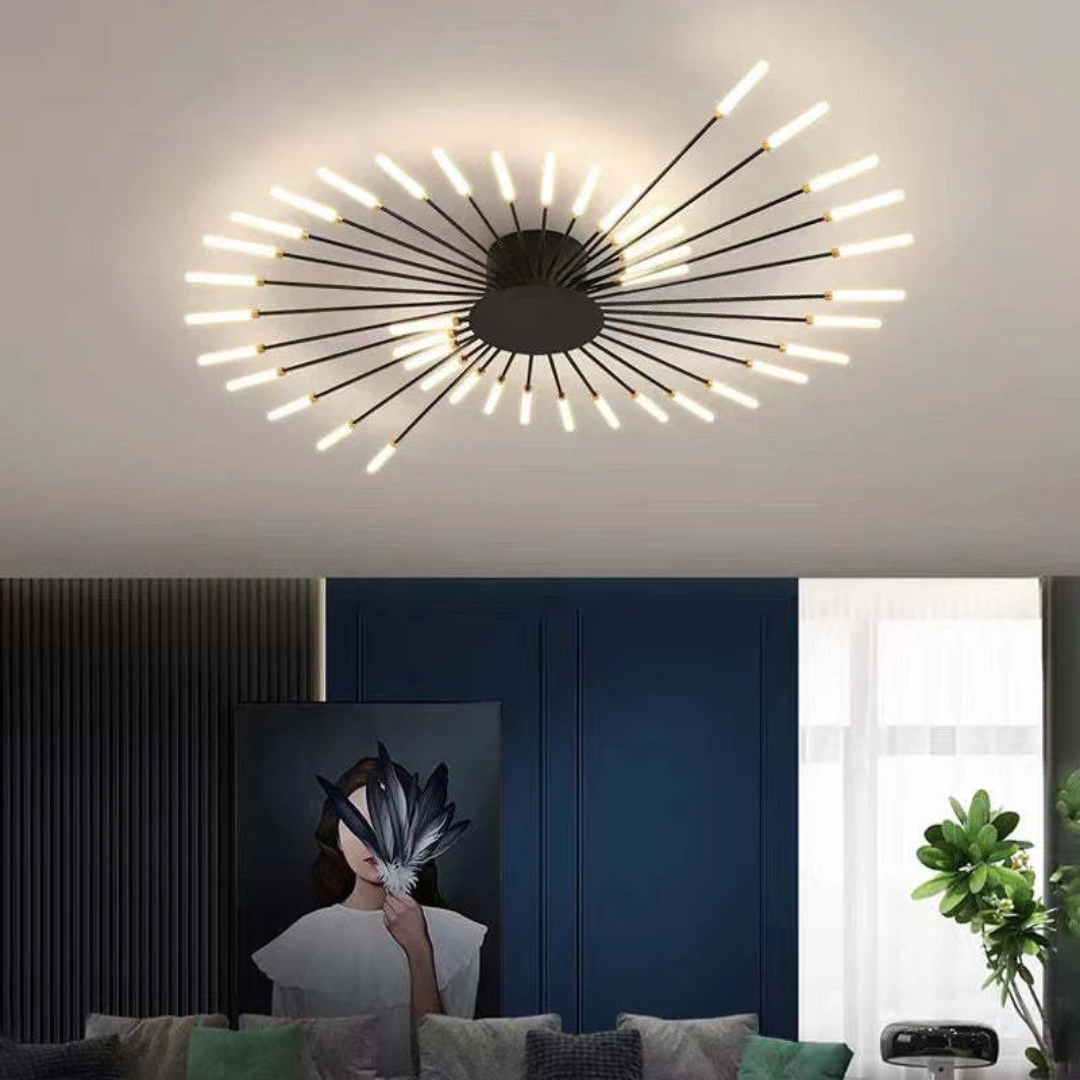 Elegant LED Ceiling Fixture for Spacious Living Areas