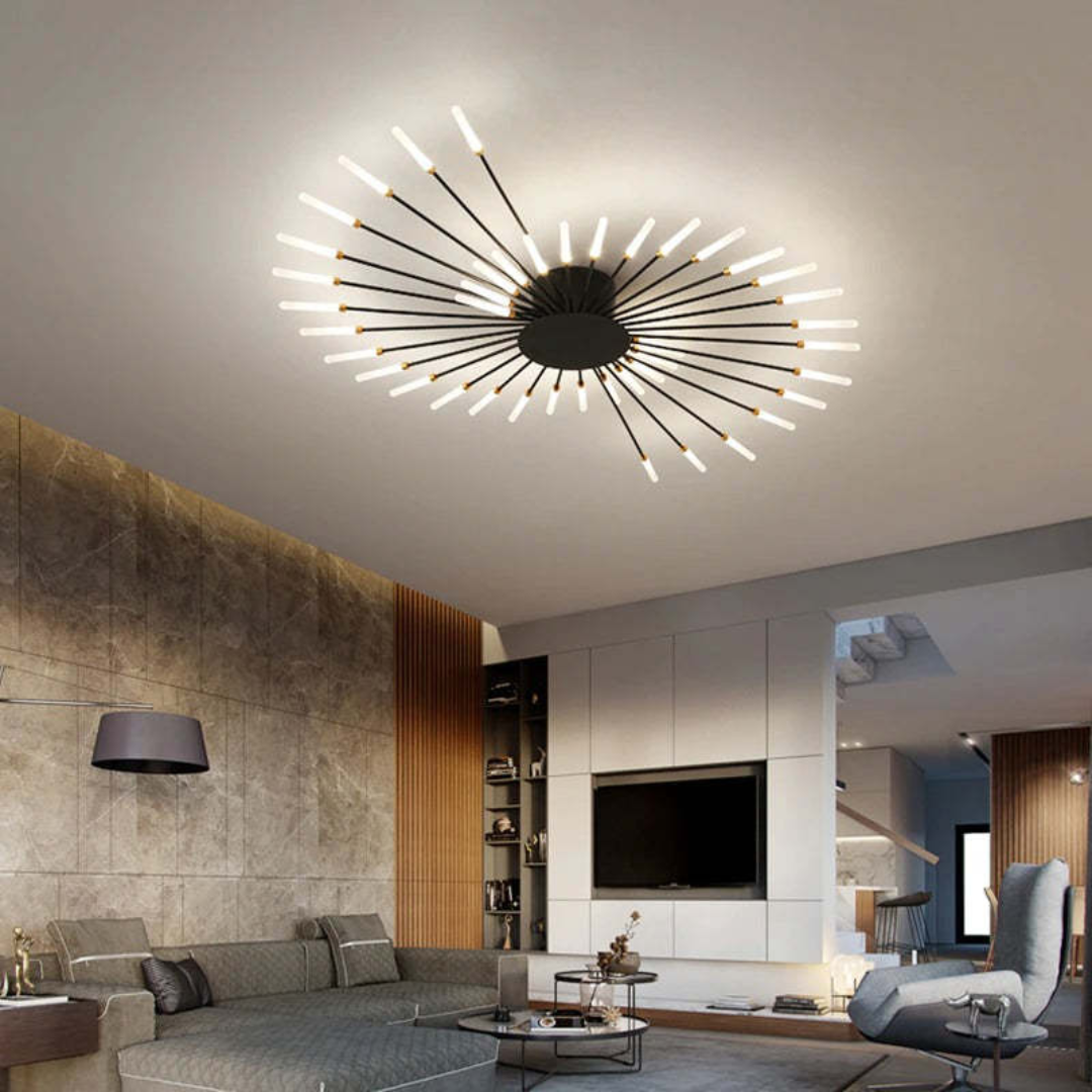 Elegant LED Ceiling Fixture for Spacious Living Areas