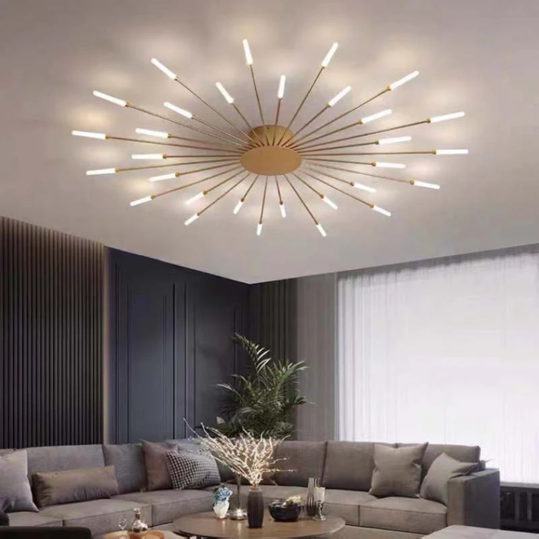Elegant LED Ceiling Fixture for Spacious Living Areas