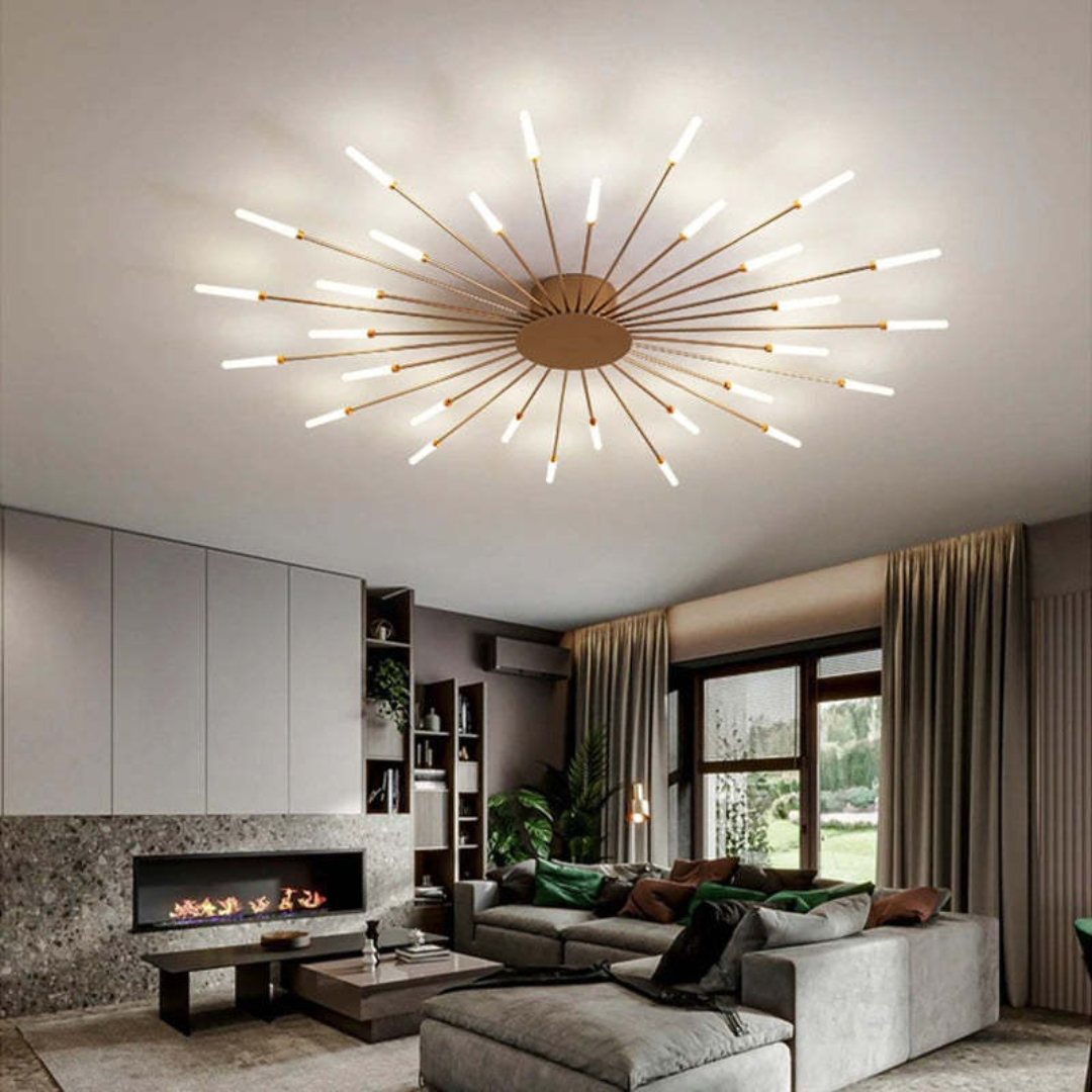 Elegant LED Ceiling Fixture for Spacious Living Areas